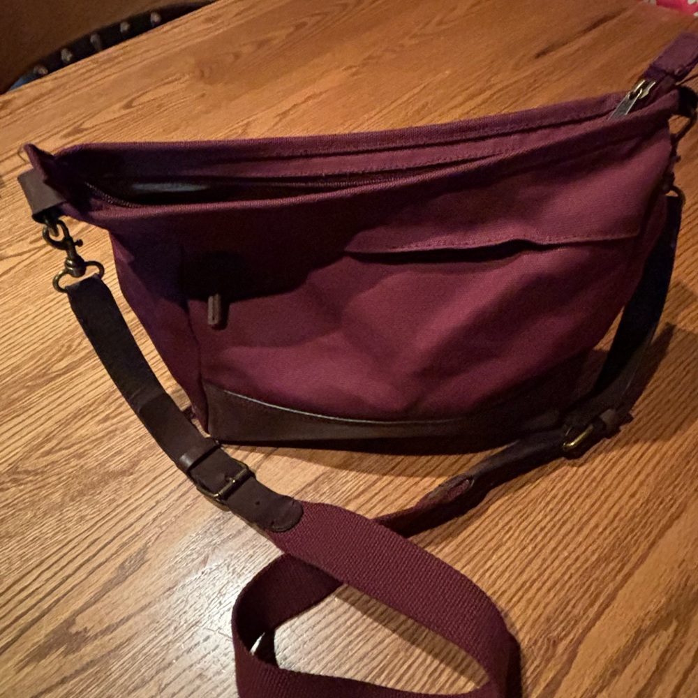 L.L. Bean Burgundy Crossbody Bag